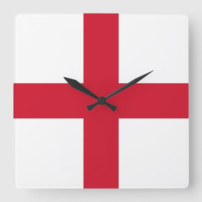 Reloj de pared con bandera de Inglaterra (Anverso)