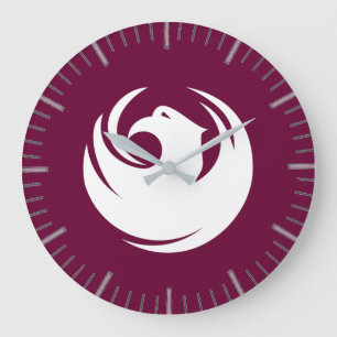 Reloj de pared con bandera de la ciudad de Phoenix