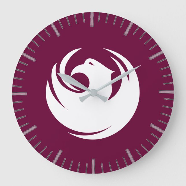 Reloj de pared con bandera de la ciudad de Phoenix (Anverso)