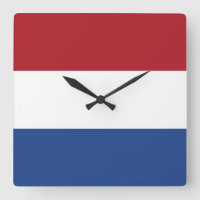 Reloj de pared con bandera de los Países Bajos