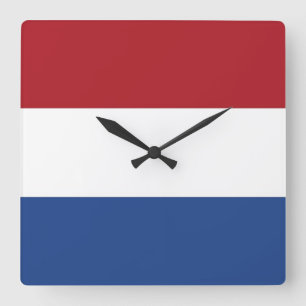 Reloj de pared con bandera de los Países Bajos