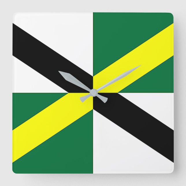 Reloj de pared con bandera de Monterey, Estados Un (Anverso)