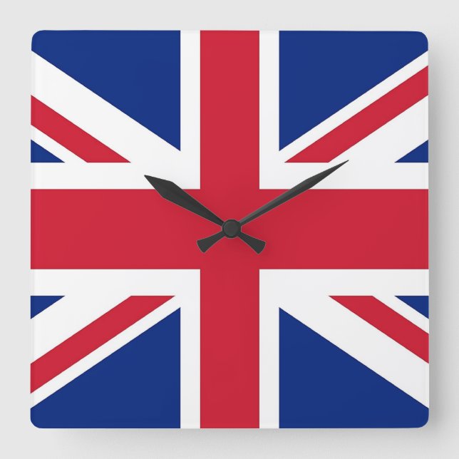 Reloj de pared con bandera del Reino Unido (Anverso)