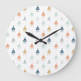 Reloj de pared con barquitos – Habitación infantil