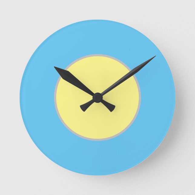 Reloj de pared con diseño colorido (Anverso)