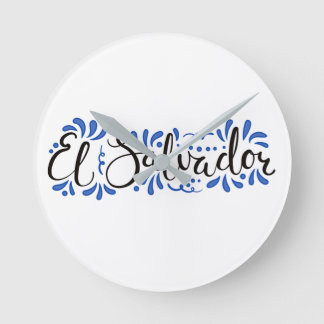 Reloj de Pared con Diseño de El Salvador