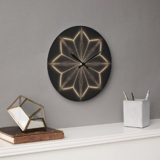Reloj de pared con diseño de mandala elegante