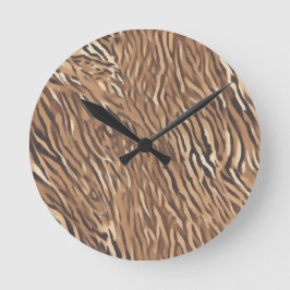 Reloj de Pared con Diseño de Piel de Tigre