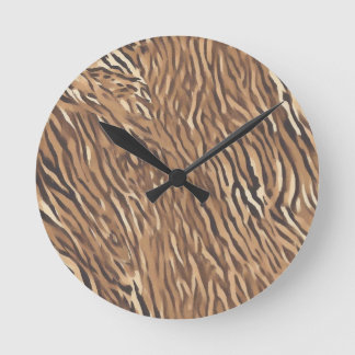 Reloj de Pared con Diseño de Piel de Tigre