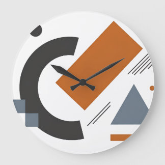 Reloj de pared con diseño geométrico creativo