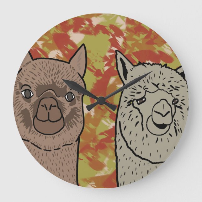 Reloj de pared con diseño Llamas (Anverso)