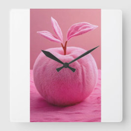 Reloj de pared con durazno