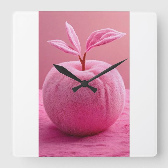 Reloj de pared con durazno (Anverso)
