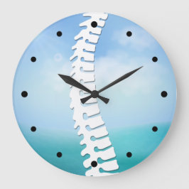 Reloj de pared con el logotipo de la columna later