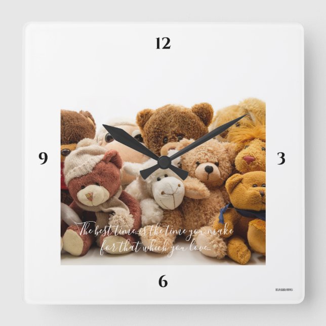 Reloj de pared con foto personalizable HAMbyWG (Anverso)