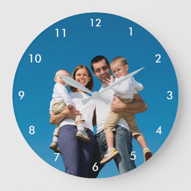 Reloj de pared con foto personalizada (Anverso)