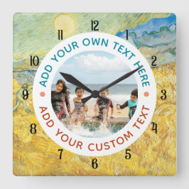 Reloj de pared con foto y texto personalizados – R