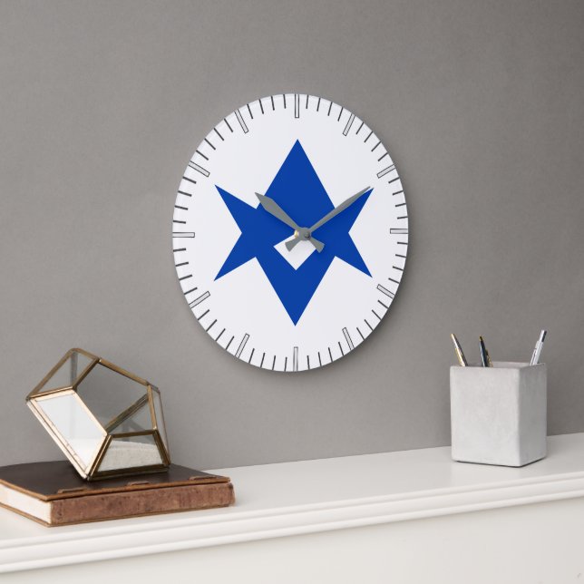 Reloj de pared con la bandera de la ciudad de Toyo (Oficina)