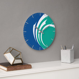 Reloj de pared con la bandera de Ottawa, Canadá
