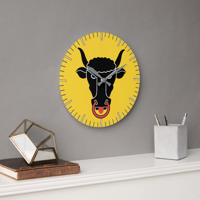 Reloj de pared con la bandera de Uri, Suiza (Oficina)