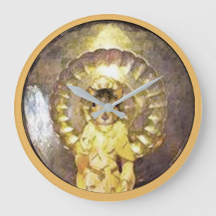 Reloj de pared con la divina imagen de la Perla de