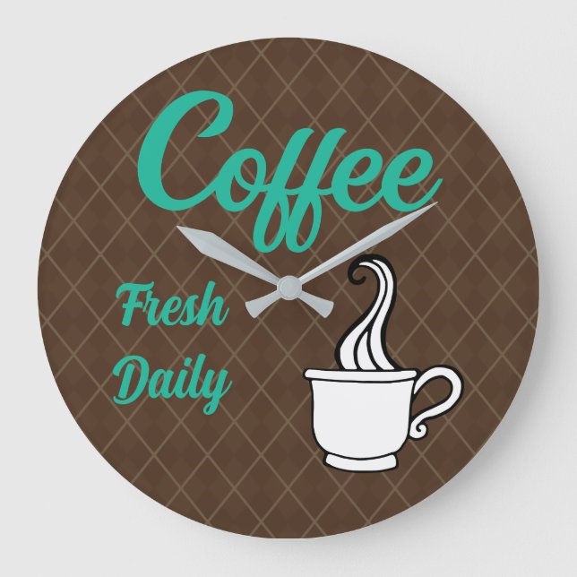 Reloj de pared con letrero de café retro regalo pa (Anverso)
