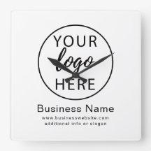 Reloj de pared con logotipo comercial personalizad