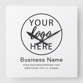 Reloj de pared con logotipo comercial personalizad