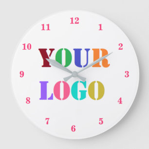 Reloj de pared con logotipo de su empresa ejemplo