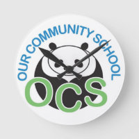 Reloj de pared con logotipo OCS