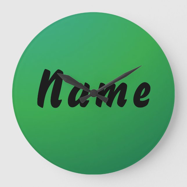 Reloj de pared con nombre personalizado (Anverso)