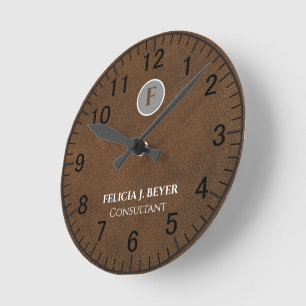 Reloj de pared con nombre personalizado Decoración