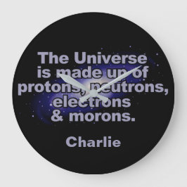 Reloj de pared con nombre propio "The Universe"
