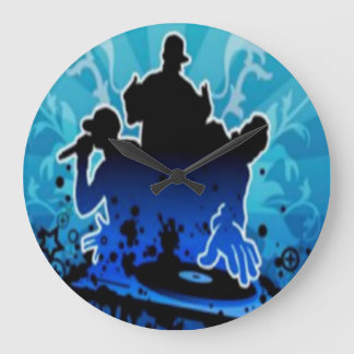 Reloj de pared con núcleo de hip-hop