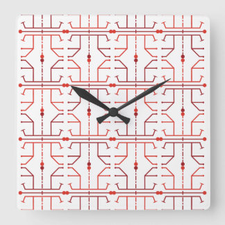 Reloj de pared con patrón abstracto de jeroglífico