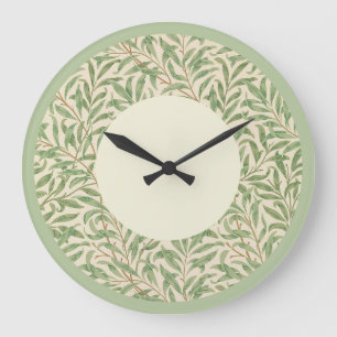 Reloj de pared con patrón vintage William Morris W