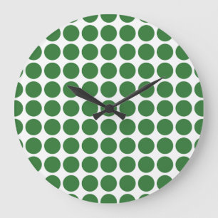Reloj de pared con puntos de polka mini