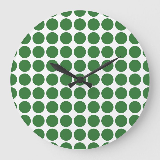 Reloj de pared con puntos de polka mini (Anverso)