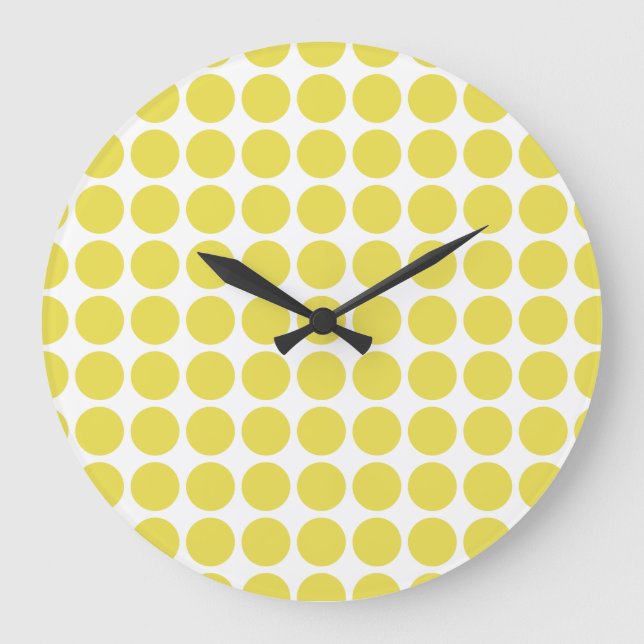 Reloj de pared con puntos de polka mini (Anverso)