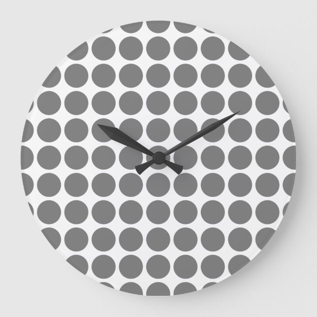 Reloj de pared con puntos de polka mini (Anverso)