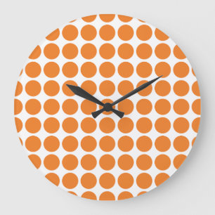 Reloj de pared con puntos de polka mini