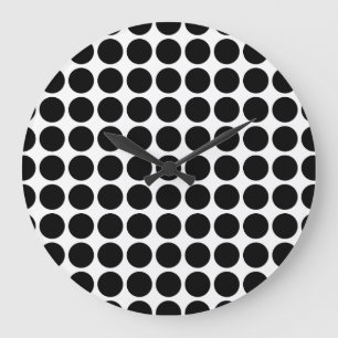 Reloj de pared con puntos de polka mini