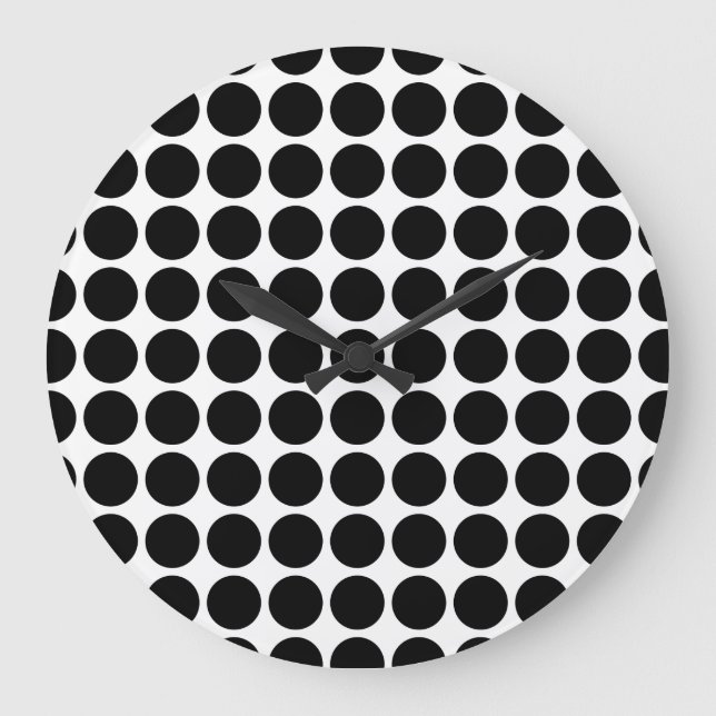 Reloj de pared con puntos de polka mini (Anverso)