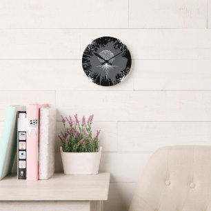 Reloj de pared con salpicaduras del Árbol de la Vi