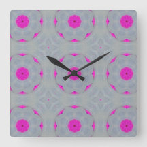 Reloj de pared con "Susurro de fucsia"
