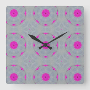 Reloj de pared con "Susurro de fucsia"