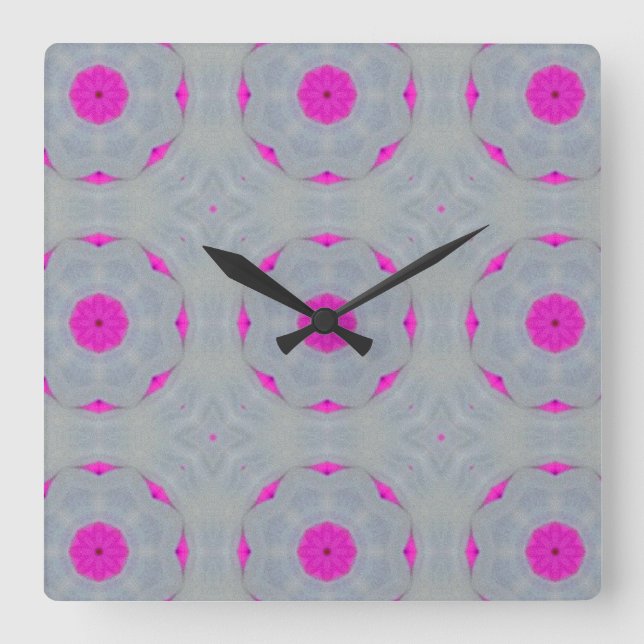 Reloj de pared con "Susurro de fucsia" (Anverso)