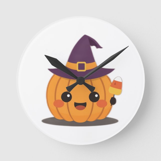 reloj de pared con tema de Halloween (Anverso)
