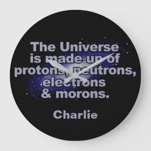 Reloj de pared conocido de encargo "del universo"