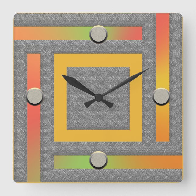 Reloj de pared contemporáneo ultracontemporáneo (Anverso)